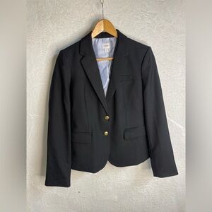 J. Crew Black Schoolboy Blazer